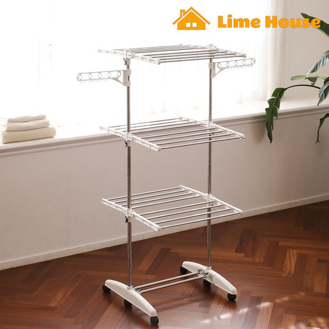 라임하우스 프리미엄 빨래건조대 슬림형, 1개