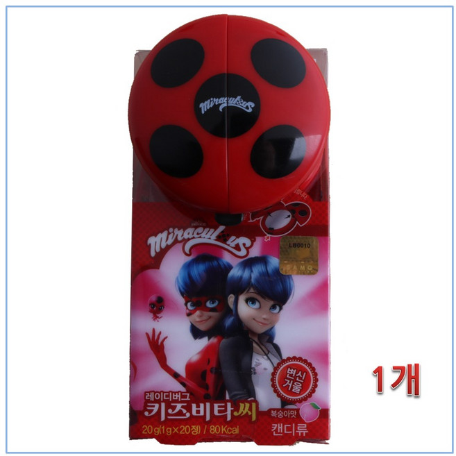 미라큘러스 레이디버그 변신거울 키즈비타씨, 20g, 1개