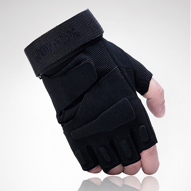 에코럭키 블랙이글 스포츠 반장갑 손보호 글러브, 블래이글 반장갑-블랙, 1개