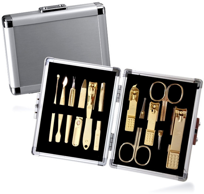 777 손톱깍이세트(TS-16000VC)+고급손톱깍기세트, 골드, 11PCS, 1개