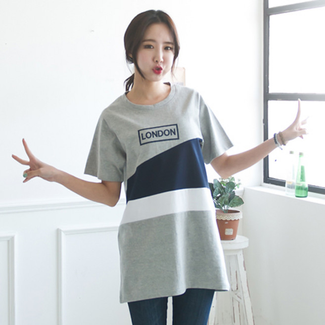 메르 반팔 조각조각
