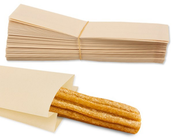 벅스웨이 츄러스 종이봉투(황), 1개, 100매