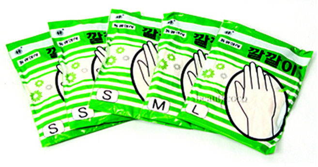 [시술도구] 셀프 염색 시술도구 미용장갑 S/M/L (택1), 1개, L(대)