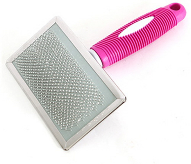 NUNBELL 애견 브러쉬 애견빗, (대)핑크, 1개