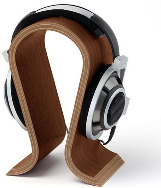 벨레스 프리미엄 원목 헤드폰 헤드셋 스탠드, 오크, 1개
