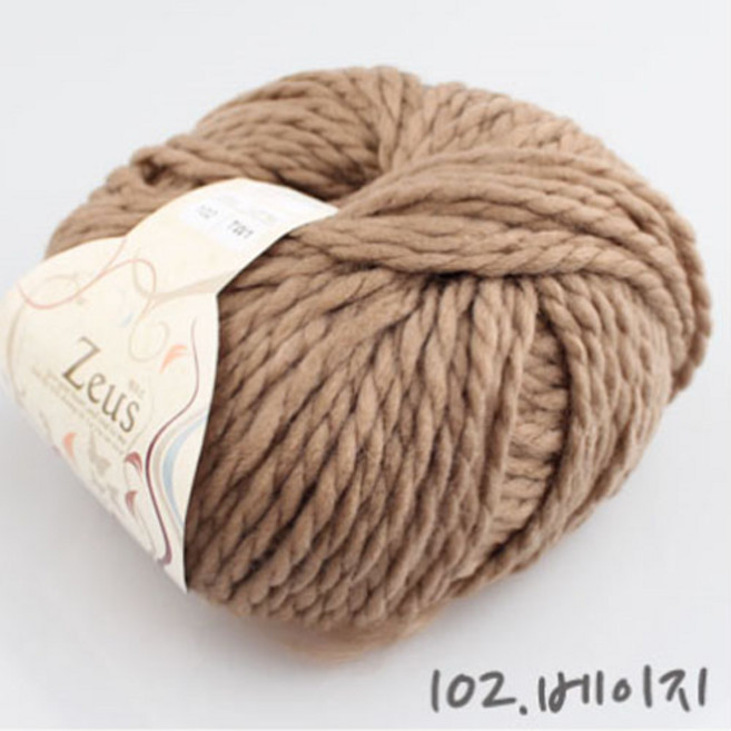 굿울 제우스 텐셀 소프트아크릴 혼방사, 102(베이지), 1개