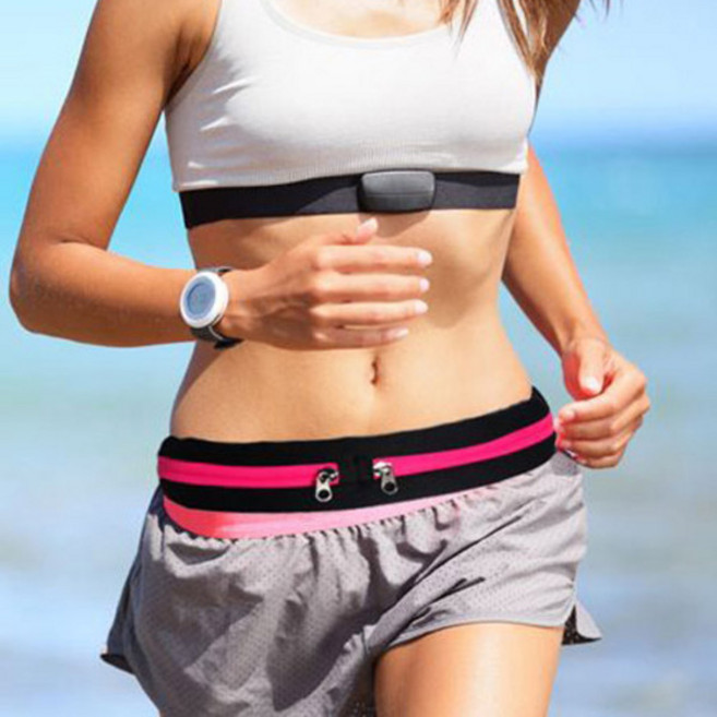 여행용 매직 힙색, 핑크