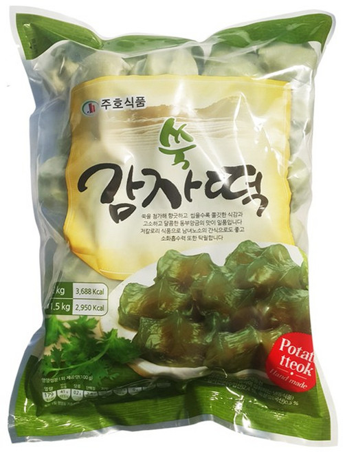 주호식품 쑥감자떡 2kg, 1개