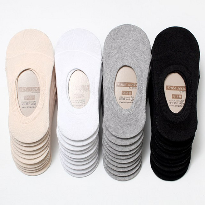 여자 심플실리콘덧신 10개 세트 여성덧신