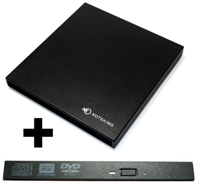 노트킹 USB 3.0 슬림 ODD케이스 12.7mm NOP-SU3-8, NOP-SU3-8+12.7mm표준베젤, 1개