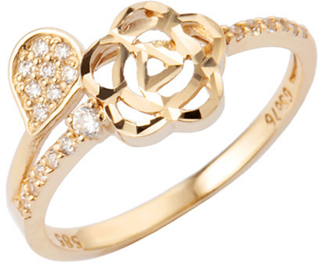 준쥬얼리 14K18K 썬셋로즈 애끼 반지