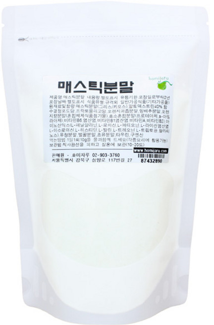 호미자루 매스틱 키오스 네이처 매스틱검 파우더 300g 국내가공, 1개