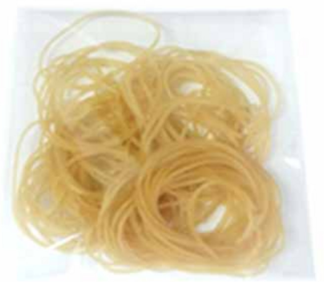 동광상사 미용 소품, 고무줄 100개입, 1개