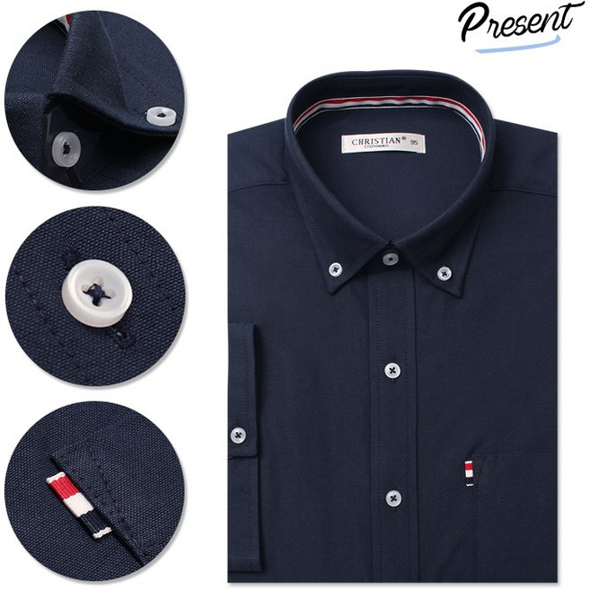 오마보이 남성용 다니엘 솔리드 반팔 정장셔츠 DL278NA