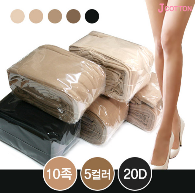 제이코튼 고탄력팬티스타킹 10매세트 4계절용