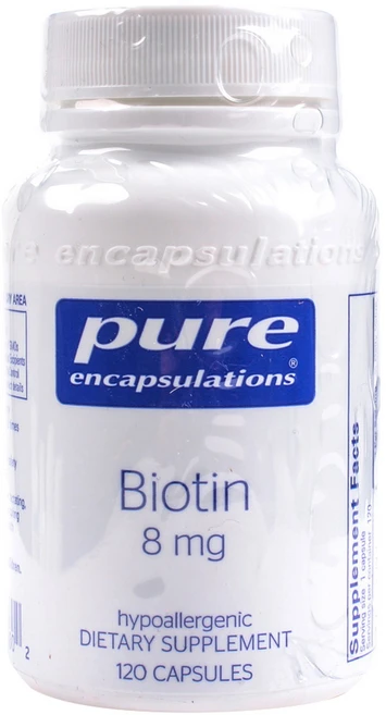 퓨어인캡슐레이션 바이오틴 8mg 캡슐, 1개, 120정 - 쿠팡