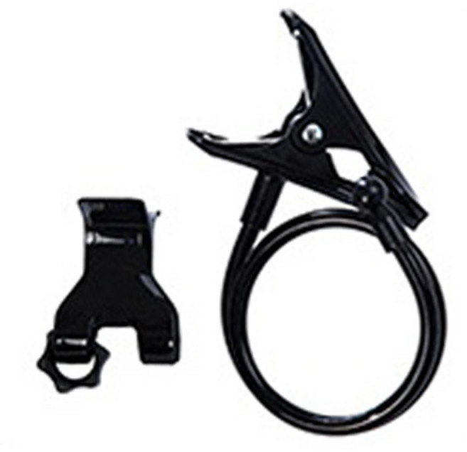 편리한 스마트폰 자바라거치대 책상 집게 거치대, 블랙, 1개