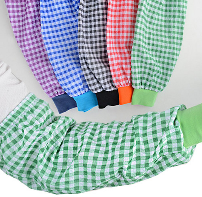 해밀 체크지지미토시 팔토시 토시 작업토시, 1개, 블루