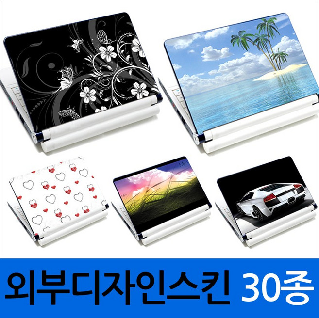 더조은셀러 노트북외부스킨, D-02(Beauty flower), 1개