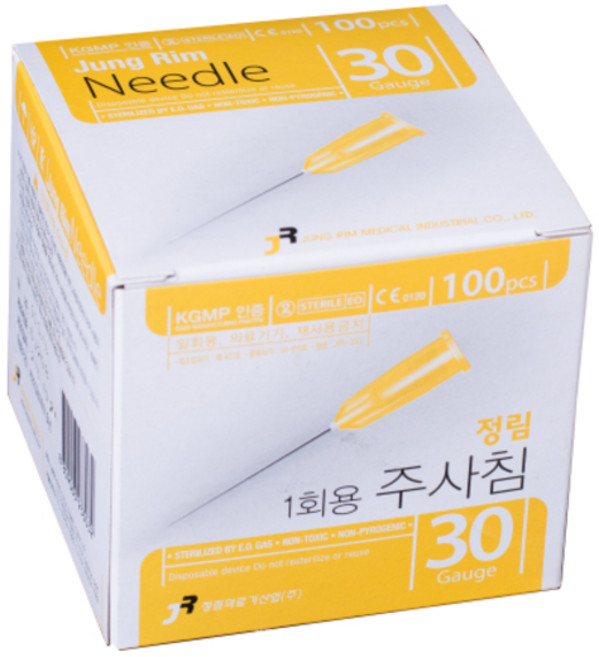정림주사기바늘 30G 1.2cm, 1박스