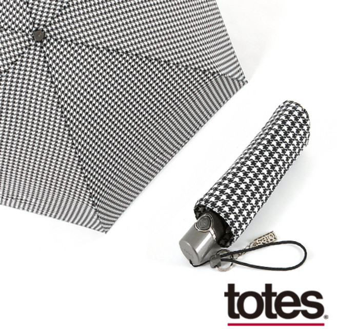 totes 토스우산 3단 자동우산 하운드체크 150P47