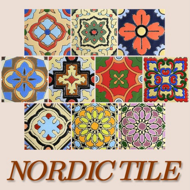 타일닷컴 95x95 북유럽 핸드메이드 타일(벽 바닥타일), 2. 북유럽 핸드메이드 95-A (랜덤발송), 10개