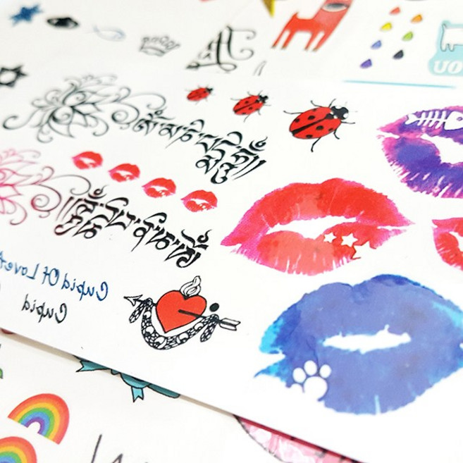 리틀핑거 타투스티커 타투도안 패션스티커(X시리즈), 1개, X-332