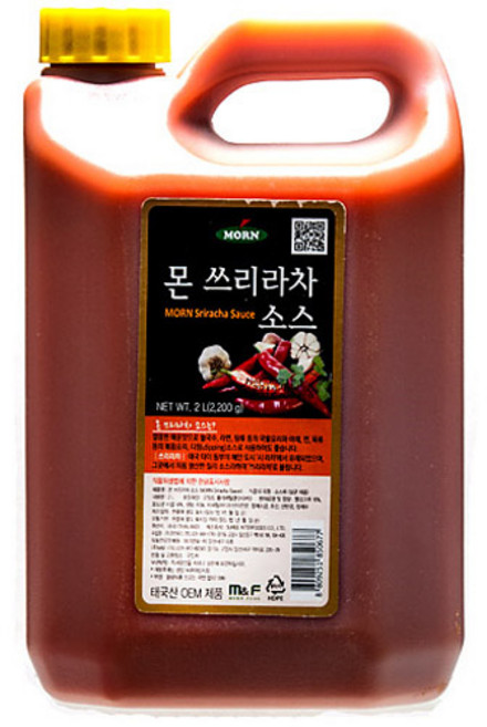 몬 쓰리라차 소스 2L 스리라차 칠리소스, 1개