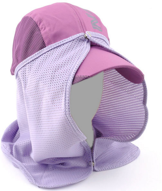 나스카 자외선차단 얼굴 햇빛 가리개, 보라, 1개