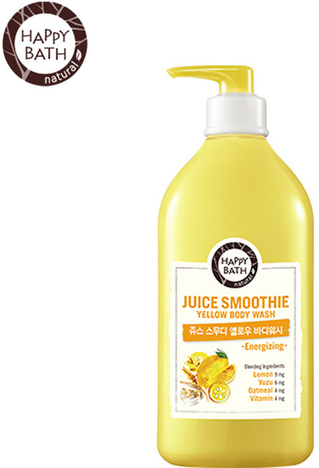 [해피바스] 쥬스 스무디 옐로우 바디워시, 800g, 1개