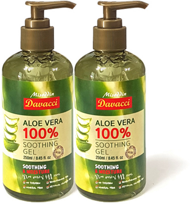 다바찌 알로에베라 100 수딩젤, 250ml, 2개