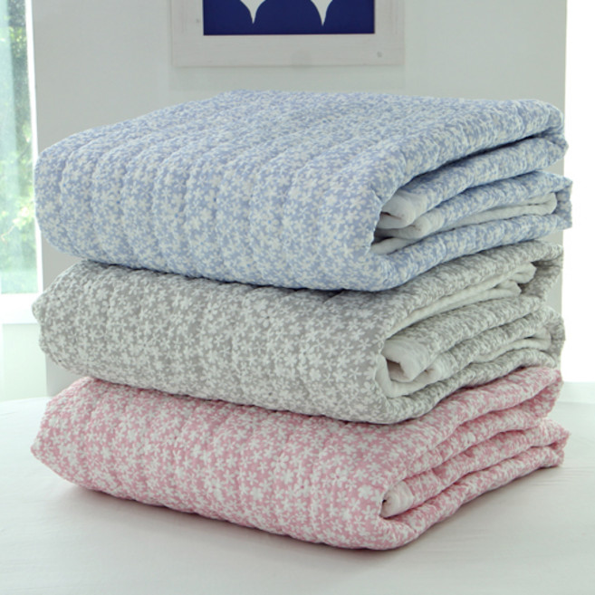 국내산 시어서커 여름카페트 겸 침대패드 SS/Q, 눈꽃송이 카페트 Q/ 그레이