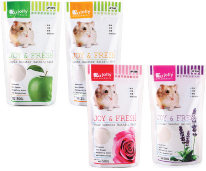jolly 햄스터 목욕모래 500g 사과, 1개