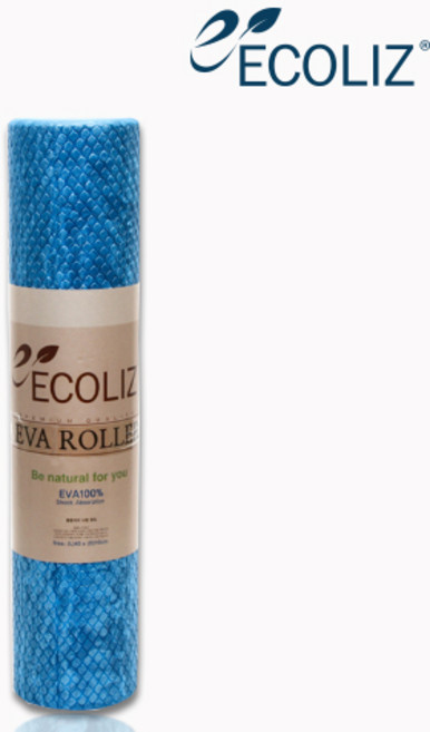 에코리즈 대만산 폼롤러 [10x45], 마블 블루