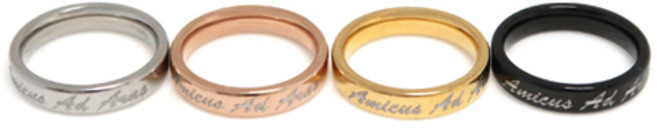 반지야반지야 4미리 써지컬스틸 커플링 우정링 이니셜반지