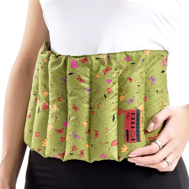 아이러브허브 허브 허리복부찜질팩 (고급형) 카키, 2개