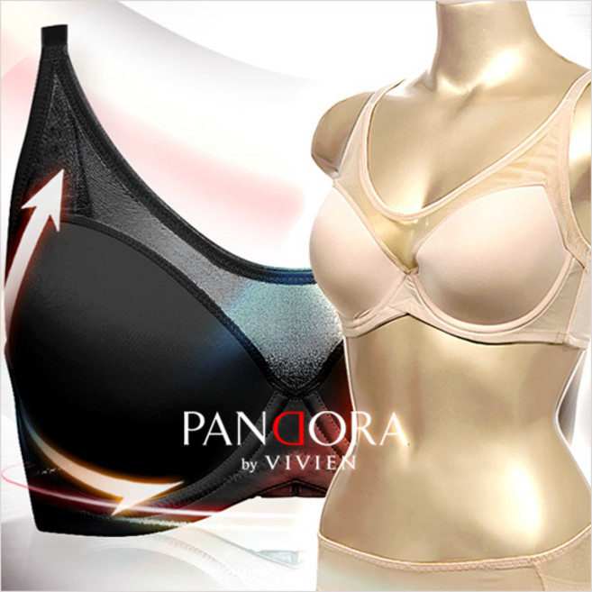 판도라by비비안 C~E컵 넥라인 풀컵 몰드 7084(브라팬티 사이즈선택)