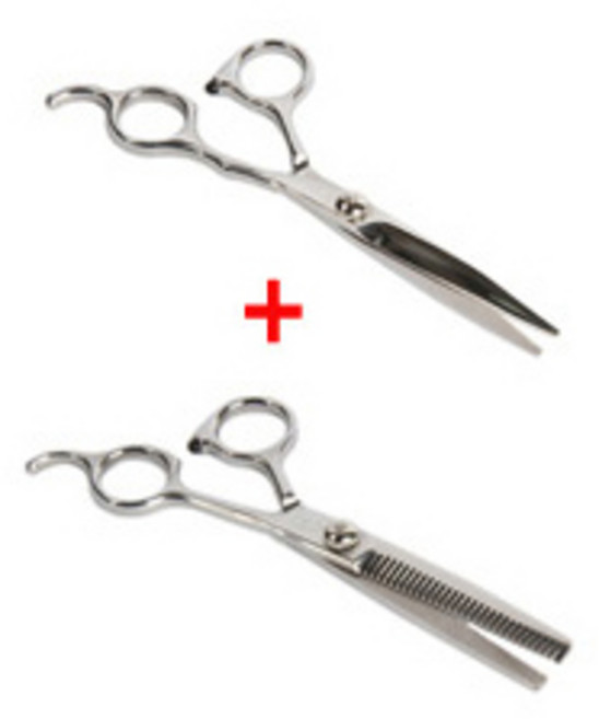 베라스 전문가용 프리미엄 셀프컷 저소음 방수 이발기 바리깡 VC-300, 미용가위+숯가위세트, 1개