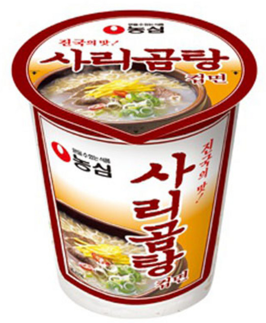 농심 사리곰탕면 미니컵 30개 작은 컵라면 사골국물, 1박스