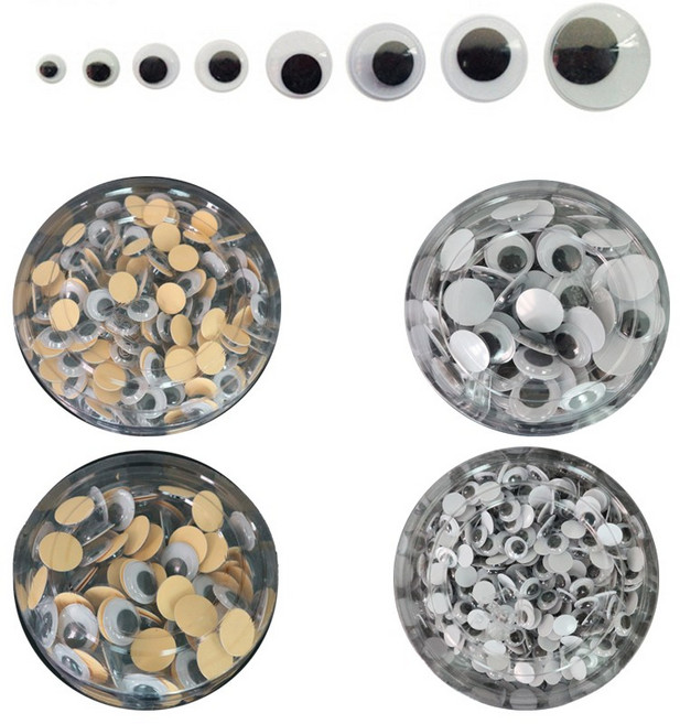 눈알 접착눈알 스티커눈알 인형눈알 만들기재료, 접착식(20mm)
