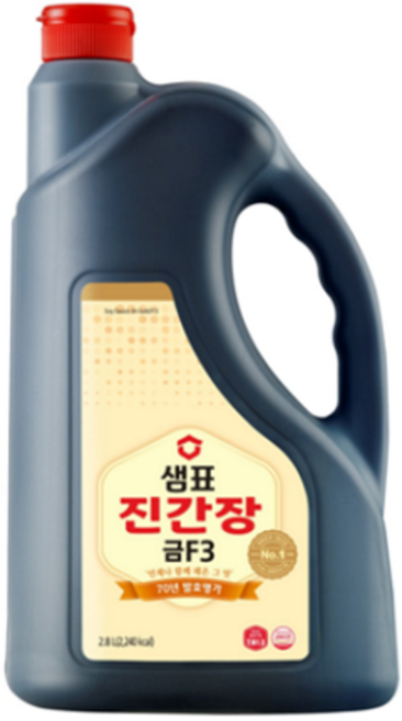 샘표 진간장 금 F3, 2.8L, 1개