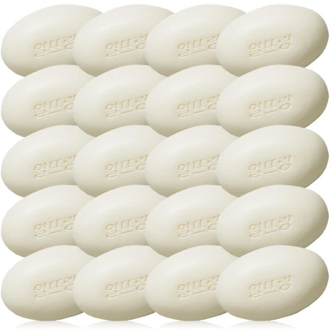 LG생활건강 알뜨랑비누 130g 그린 화이트 목욕비누, 20개입 - 쿠팡