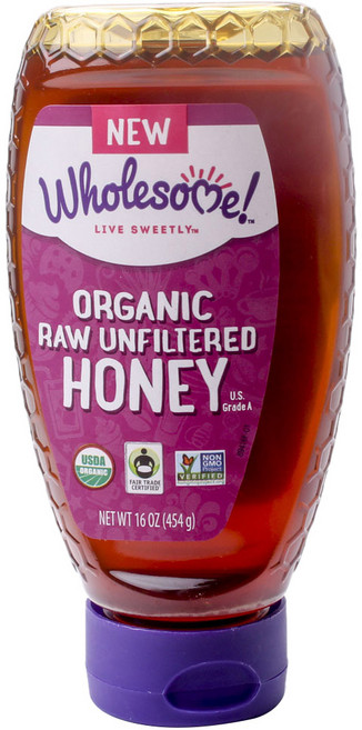 홀섬 로 언필터드 허니 글루텐 프리, 454g, 1개