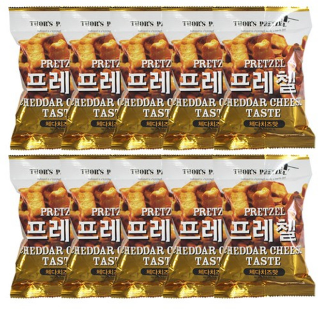 [파란푸드] 프레첼 체다치즈맛 85g, 10개