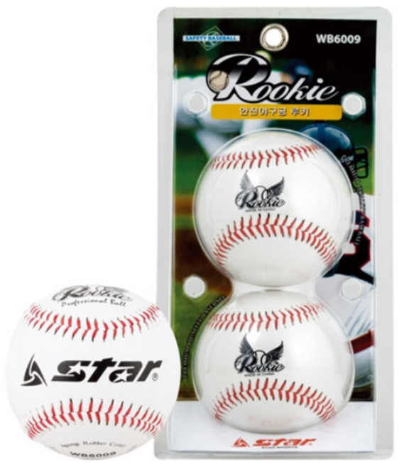 [티맥스] 스타 안전 야구공 루키 WB6009, 1개