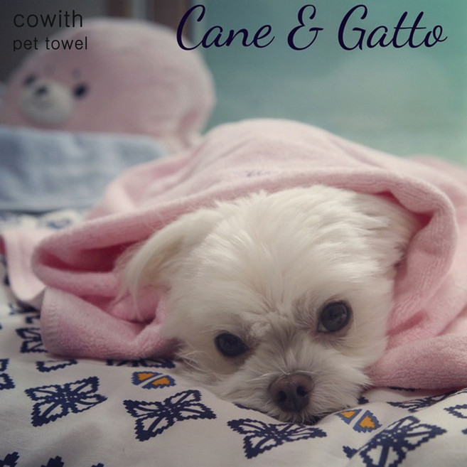 까네가또 애견타올, 라이트핑크, 1개