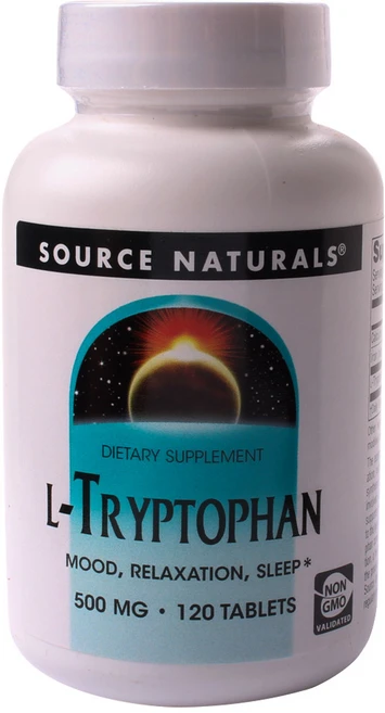 소스내츄럴스 L-트립토판 500mg 타블렛, 120정, 1개 - 쿠팡