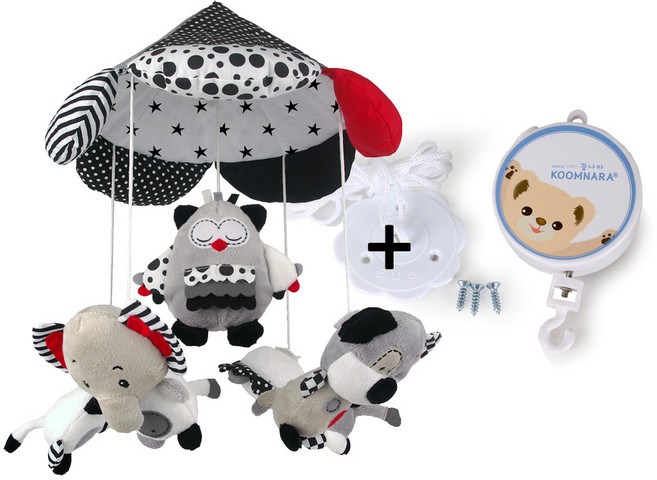 꿈나라 모빌, 쥬쥬흑백 모빌+수동오르골 세트