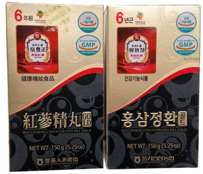 6년근 황풍정 홍삼환골드 150gx2병/경북풍기/쇼핑백/황풍정위탁판매몰/무료배송, 300g, 2개