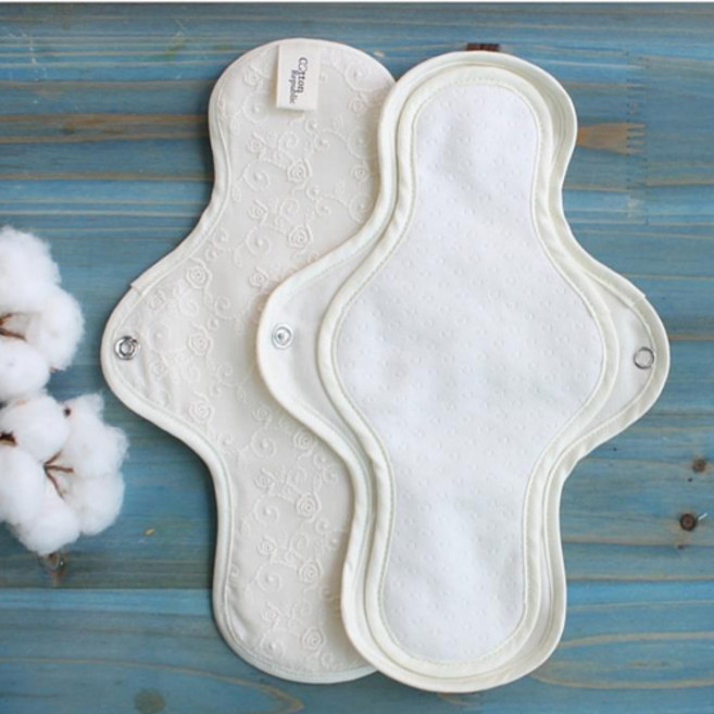 코튼리퍼블릭 프리미엄 유기농면커버 생리대 날개형 [퓨리티]중형1장, 1개, 중형